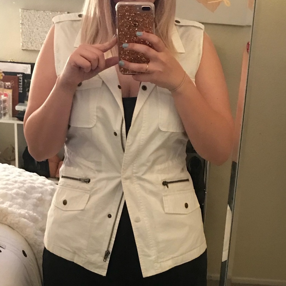 White Military Vest Never Been Worn